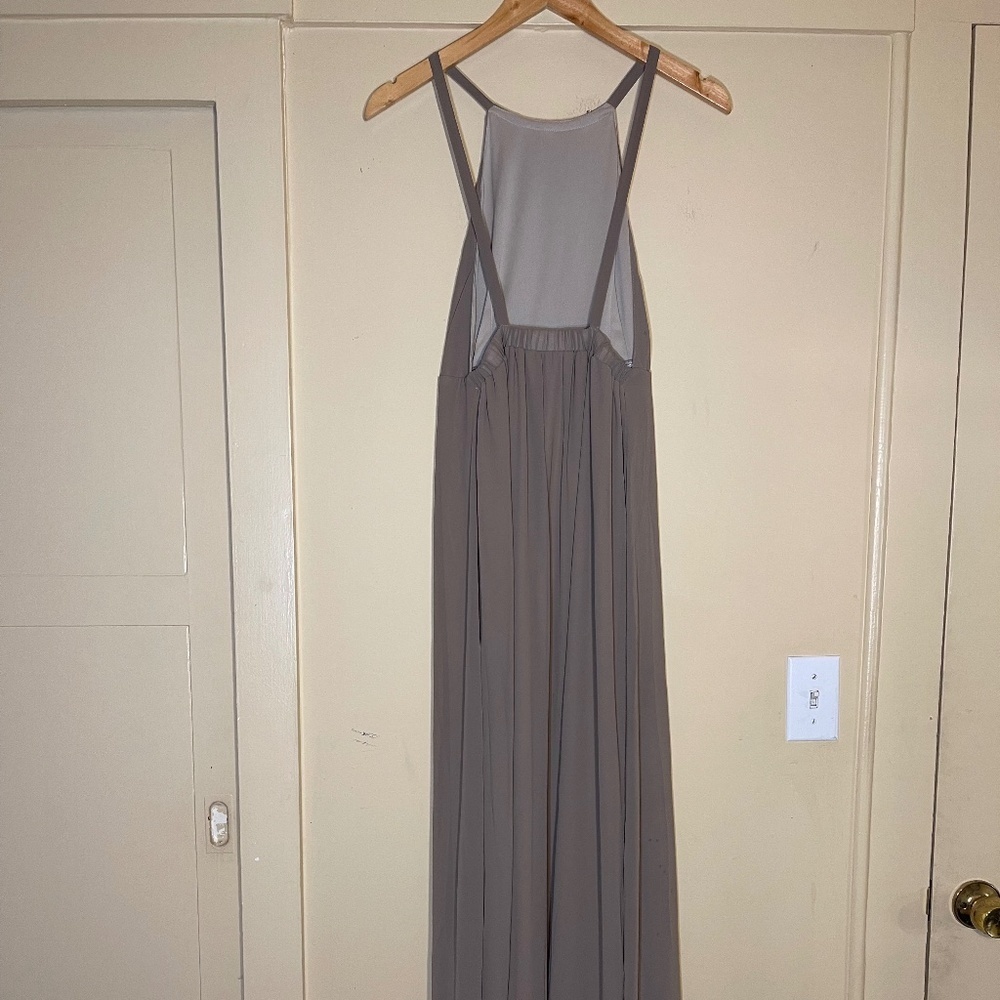 Show Me Your MuMu Taupe Maxi Dress